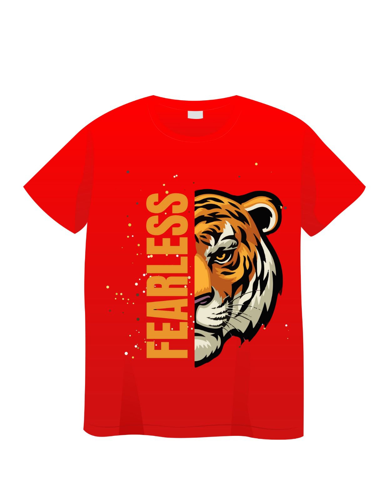 Fearless Tiger Graphic T-Shirt - Bold and Fierce Style