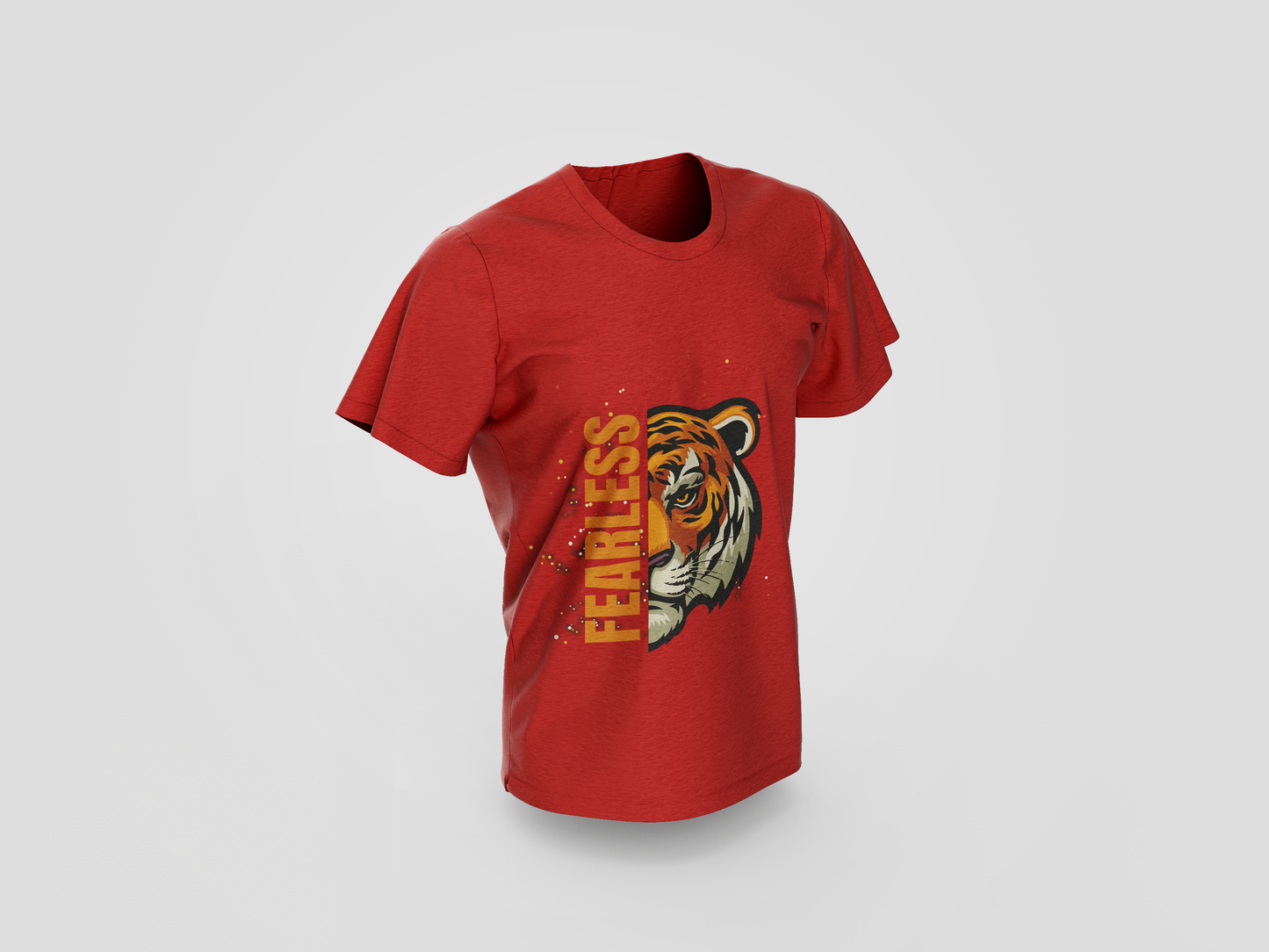 Fearless Tiger Graphic T-Shirt - Bold and Fierce Style